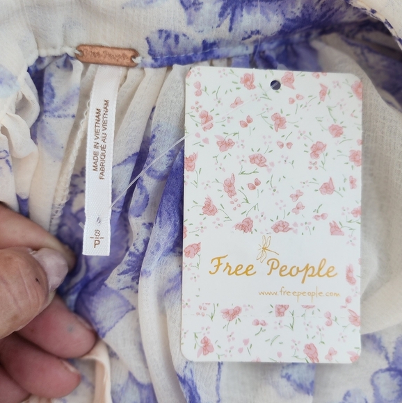 Free People Purple and White Floral Maxi Dress - Picture 12 of 16